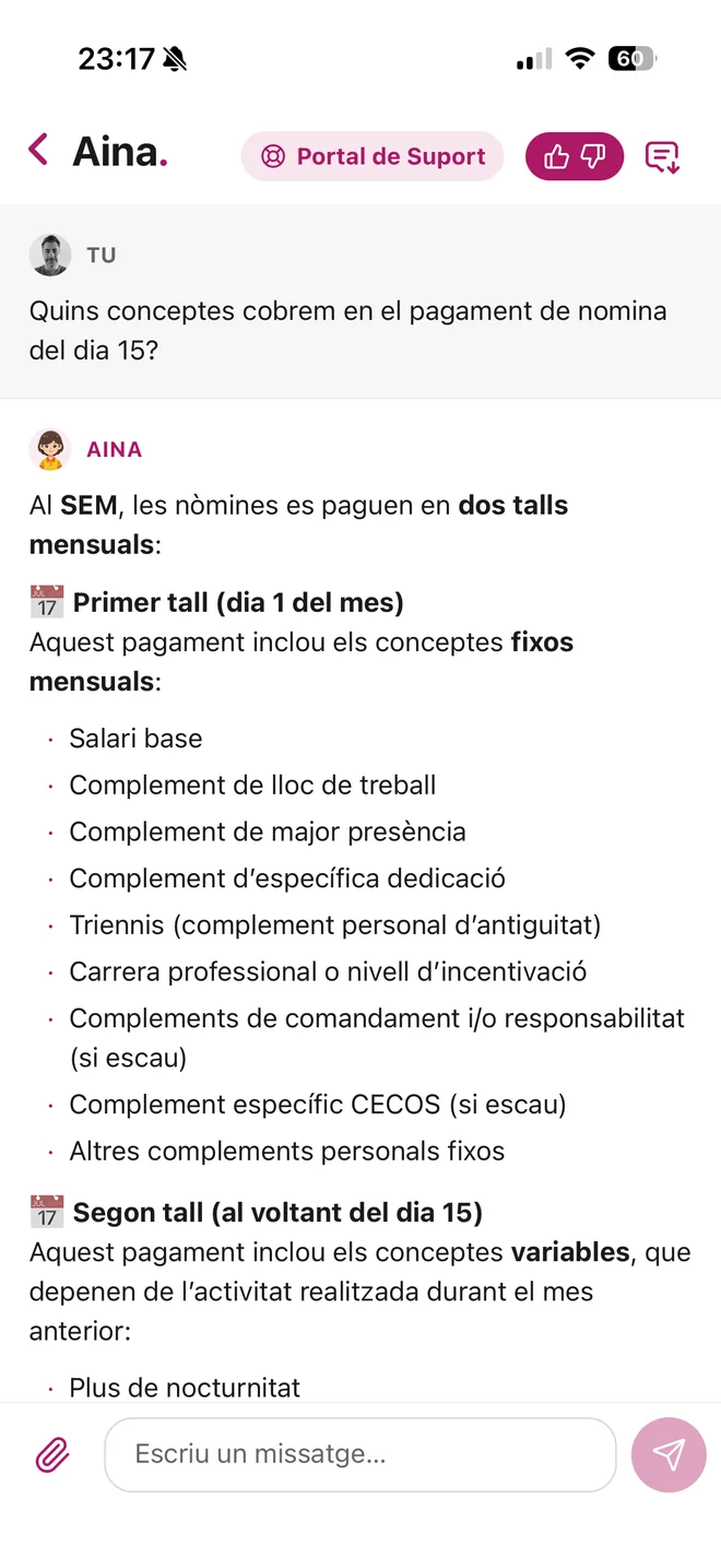 Conversa amb l'Aina, la delegada virtual, sobre els dies de lliure disposició